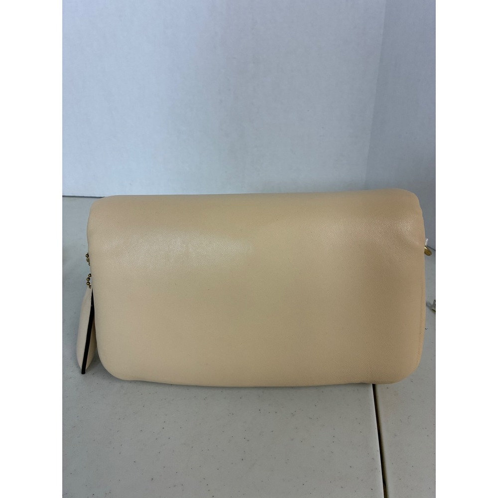 Coach Pillow Tabby Shoulder Bag 26 Ivory Nappa Leather C0772 Brass Hardware NWT - Picture 4 of 9